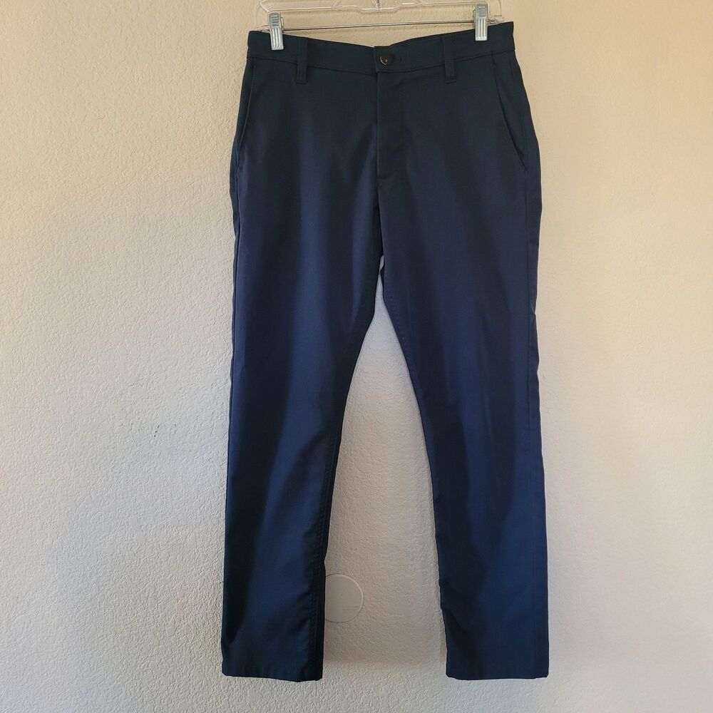 Proof Pants Mens Blue 29 Nomad Straight Huckberry Chino Golf Hike Performance